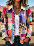 Ladies' Butterfly Patterned Casual Western Style Jacket