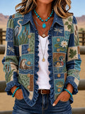 Women's Tennessee Country-Style Patchwork Shirt
