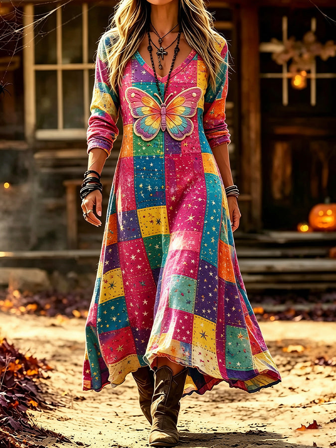 Women'S Floral Printed Casual Dress