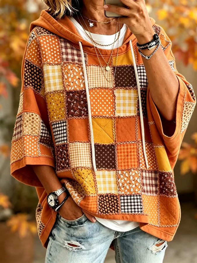 Women'S Autumn Pattern Print Casual Hoodie