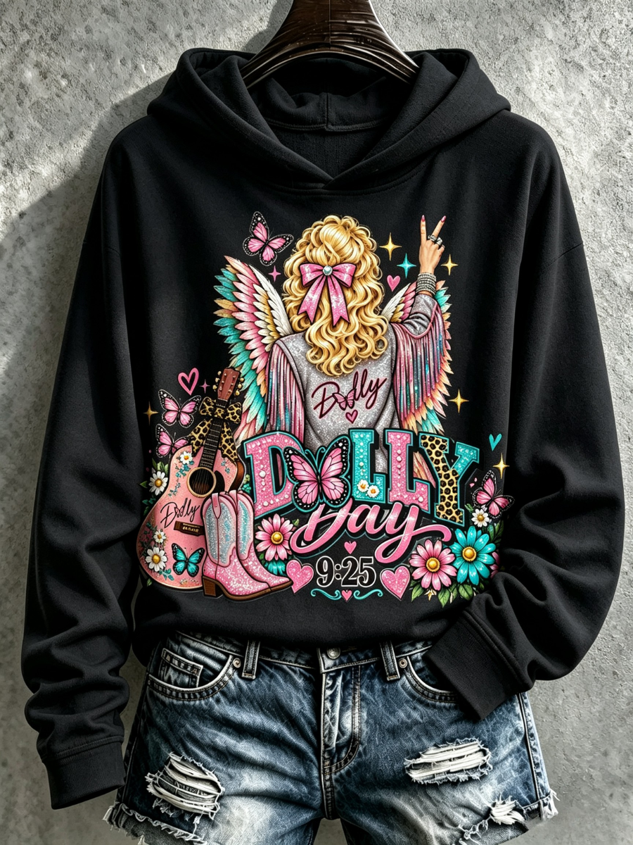 Women's Commemorative Print Casual Hoodie