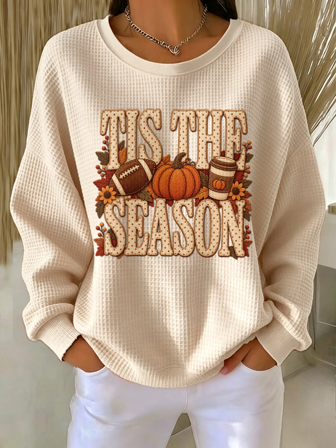 Women'S Autumn Waffle Sweatshirt