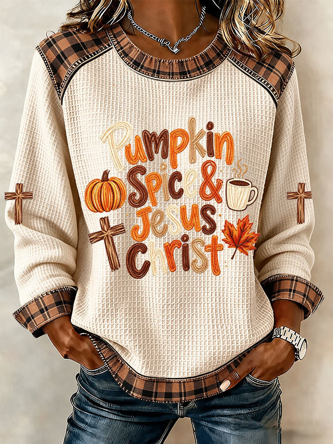 Women'S Fall Printed Casual Long Sleeved Shirt