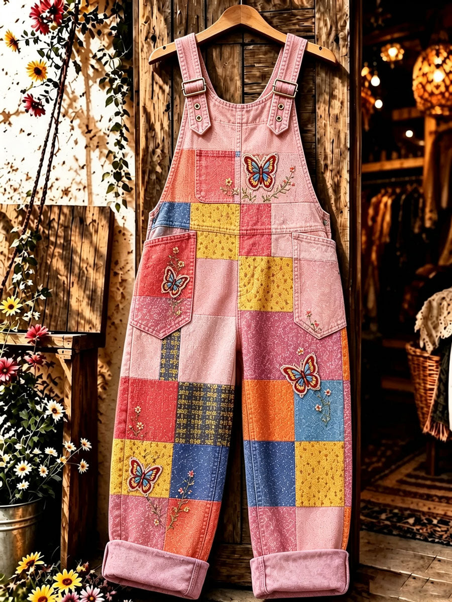 Women's Casual Printed Overalls