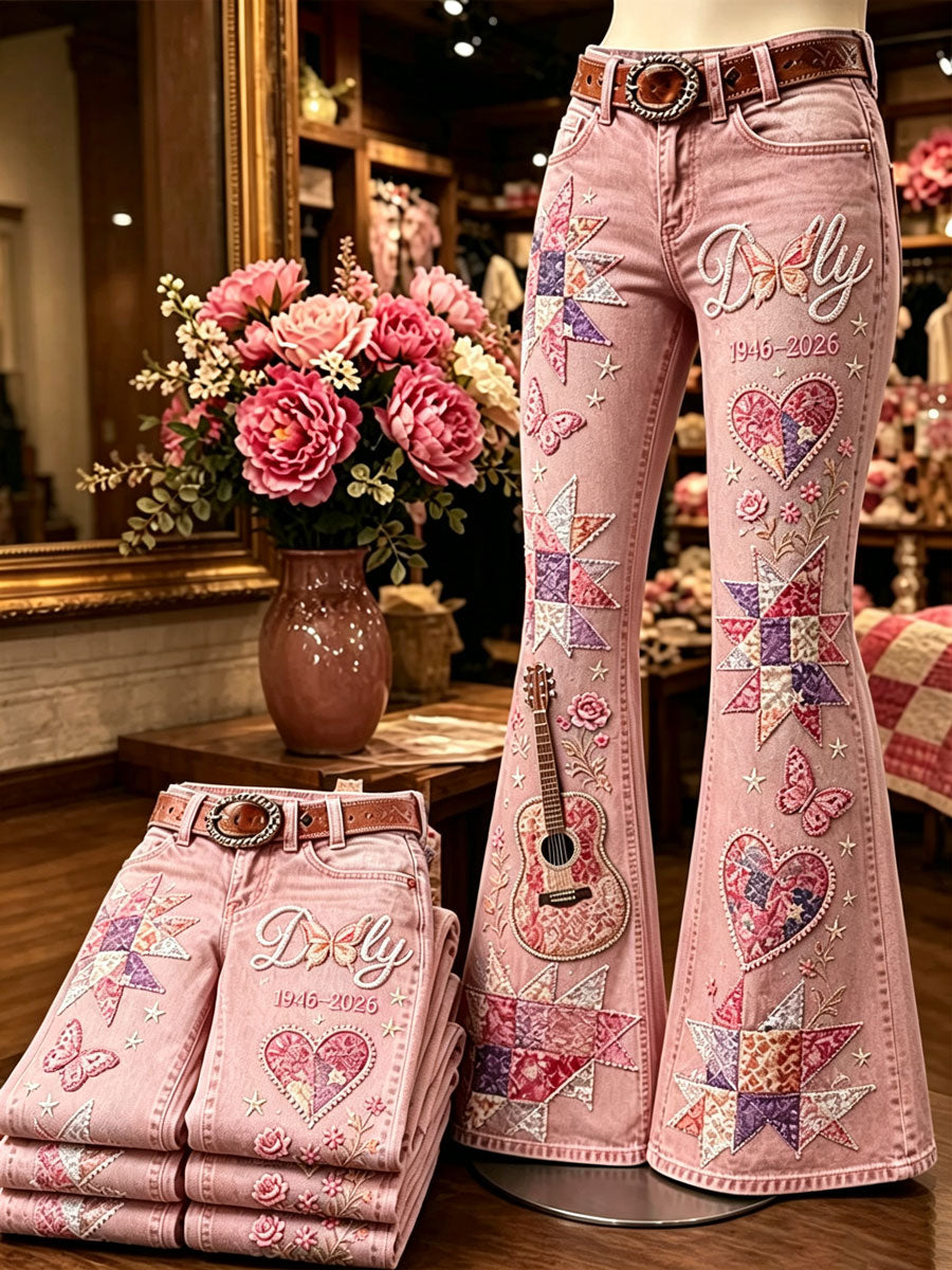 Women's Legendary female country singer Pattern Jeans