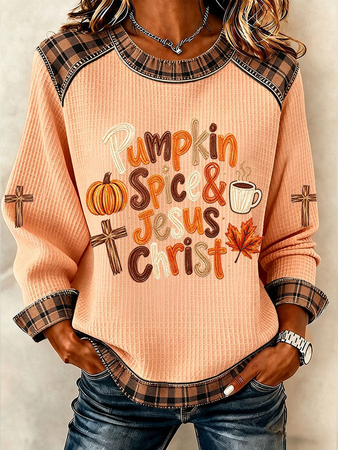 Women'S Fall Printed Casual Long Sleeved Shirt
