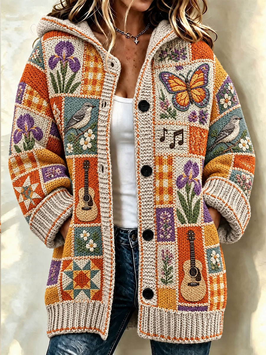 Women's Tennessee Quilting & Patchwork Knitted Cardigan
