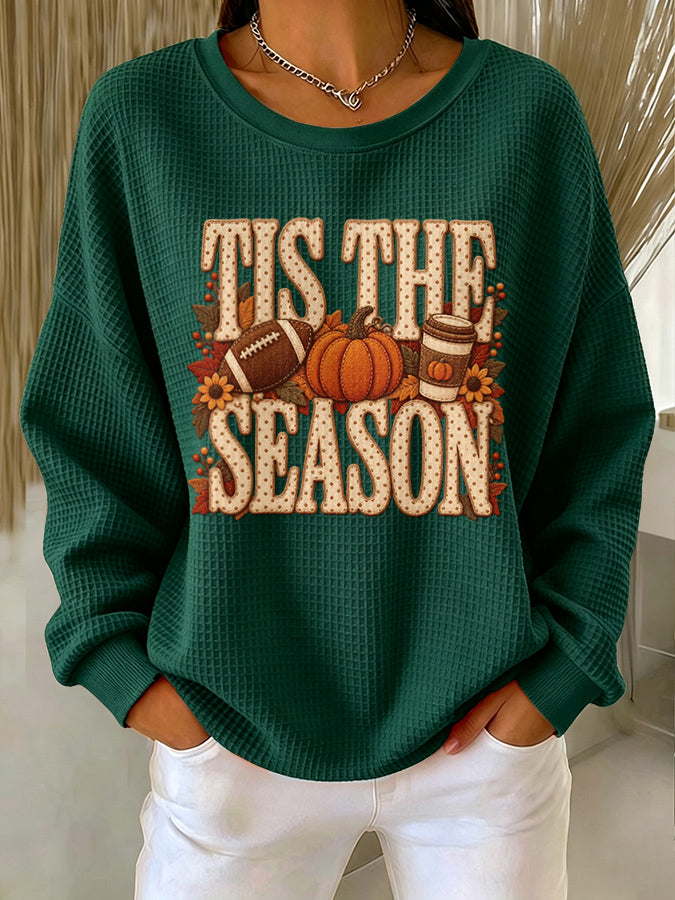 Women'S Autumn Waffle Sweatshirt