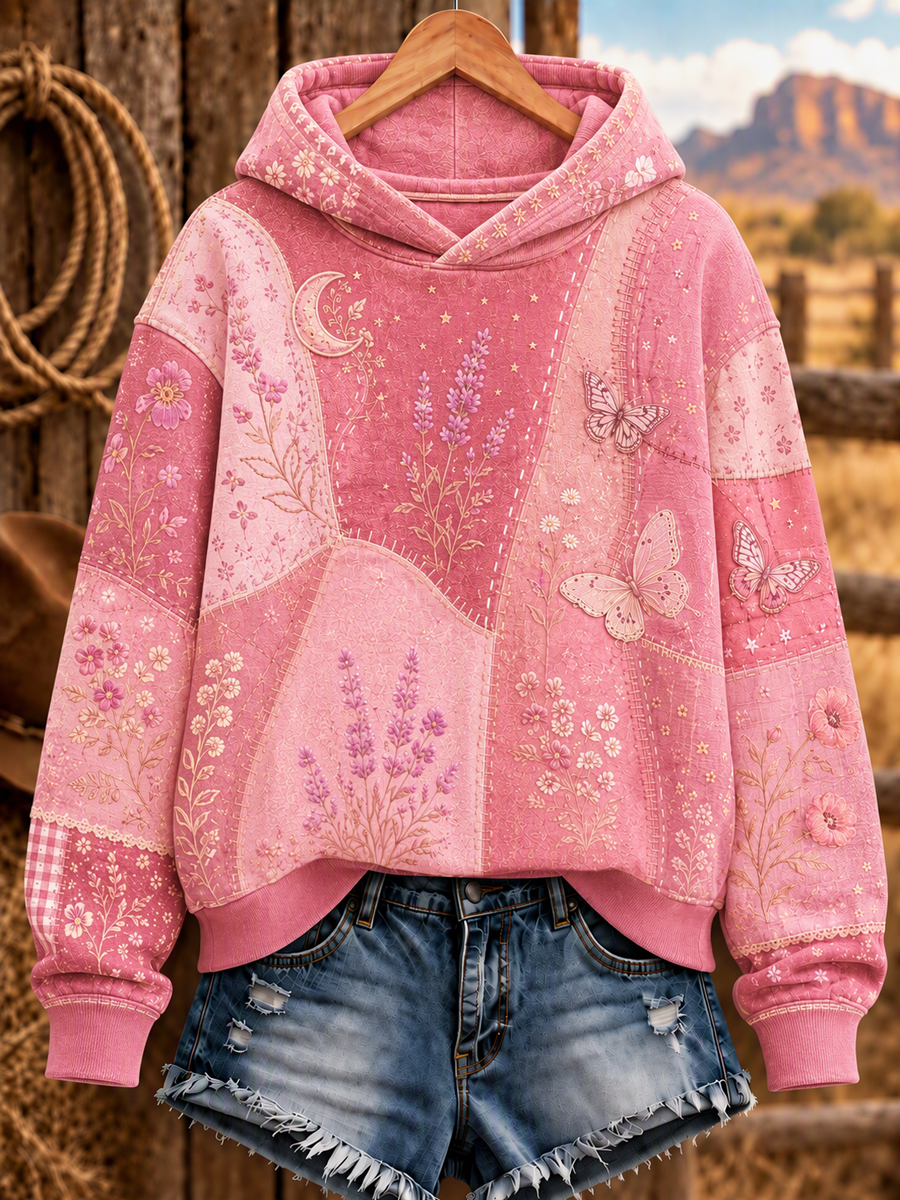 Women'S Casual Printed Long-Sleeve Sweatshirt